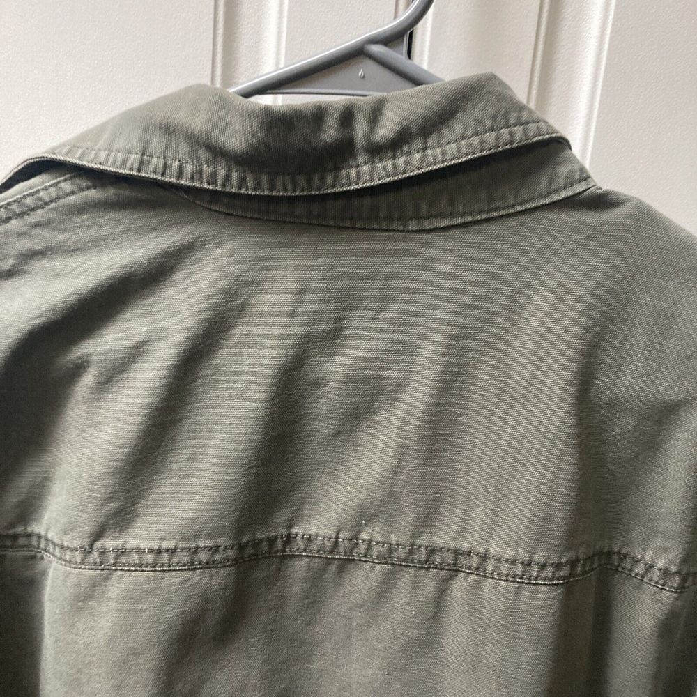 Cold Storage Denim Canvas Jean Flannel Lined Trucker Jacket Mens Size Medium - Picture 11 of 11